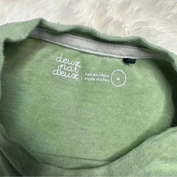 Deux par  Deux T-Shirts etc Green Size 4 - Picture 6 of 16